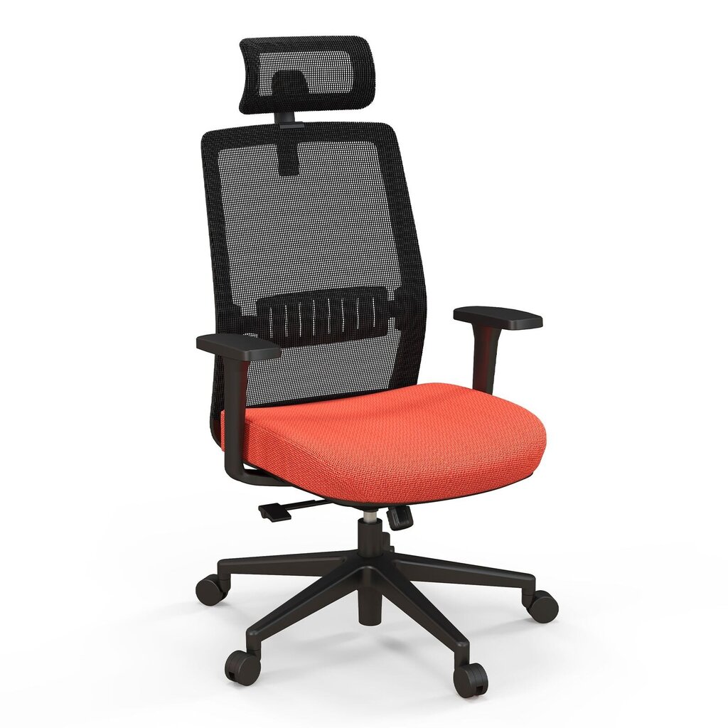 Ergonoomiline kontoritool Costway, must/oranž hind ja info | Kontoritoolid | kaup24.ee