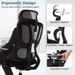 Ergonoomiline kontoritool Costway, must hind ja info | Kontoritoolid | kaup24.ee