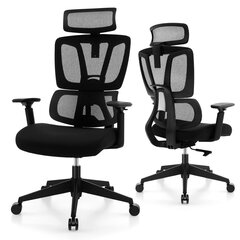 Эргономичное офисное кресло Costway,черный цена и информация | Офисные кресла | kaup24.ee
