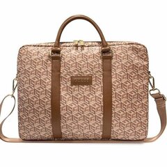 Guess GCube Stripes GUCB15HGCFSEW bag for 16&quot; laptop - brown цена и информация | Рюкзаки, сумки, чехлы для компьютеров | kaup24.ee