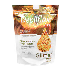 Kõva depilatsioonivaha Depilflax Glitter Wax Gold, 1000 g hind ja info | Depileerimisvahendid | kaup24.ee