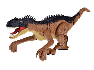 Динозавр на дистанционном управлении со звуковыми и световыми эффектами, коричневый цена и информация | Игрушки для мальчиков | kaup24.ee