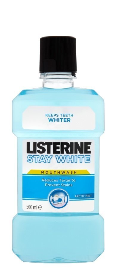 Suuvesi Listerine Stay White 500 ml цена и информация | Suuhügieen | kaup24.ee