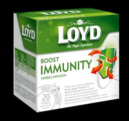Травяной чай LOYD Boost Immunity, 20 x 2 г цена и информация | Чай | kaup24.ee