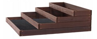 SunWood Приподнятая деревянная садовая кровать, 120x120 см цена и информация | Теплицы | kaup24.ee
