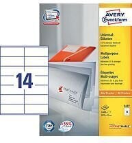 Клейкие этикетки Avery Zweckform, 105 x 41 мм цена и информация | Канцелярские товары | kaup24.ee