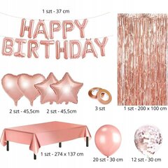 Kaunistuste komplekt Happy Birthday, 42 tk hind ja info | Õhupallid | kaup24.ee