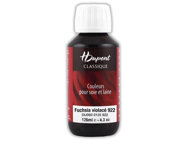 Siidivärv H Dupont Classique 125ml 922 fuchsia violace hind ja info | Kunstitarbed, voolimise tarvikud | kaup24.ee