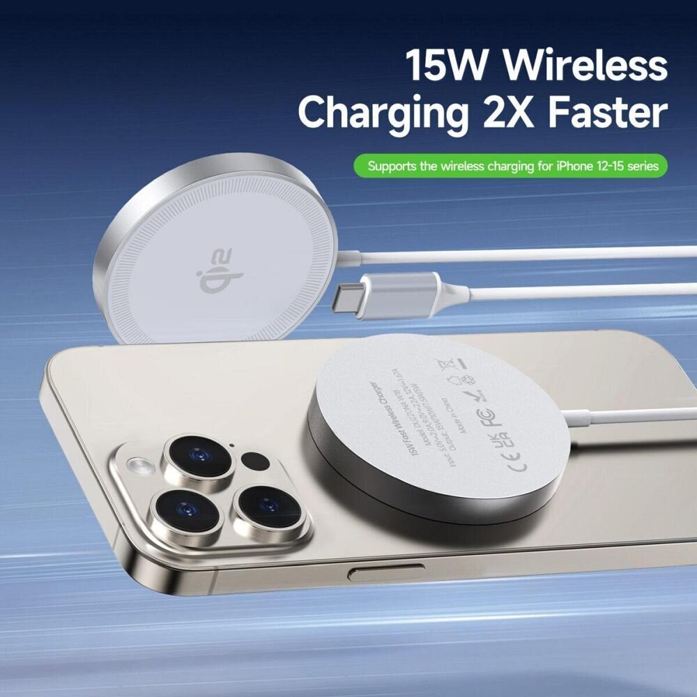 DUZZONA W18 Qi2 Magnetic Wireless Charger 15W hind ja info | Mobiiltelefonide laadijad | kaup24.ee