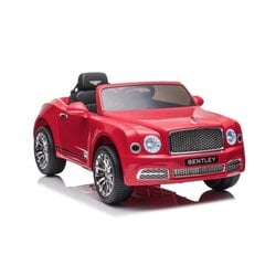 Ühekohaline elektriauto Bentley Mulsanne Lean Car, punane hind ja info | Laste elektriautod | kaup24.ee
