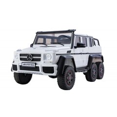 Ühekohaline elektriauto lastele Mercedes G63 6x4 MP4, valge hind ja info | Laste elektriautod | kaup24.ee