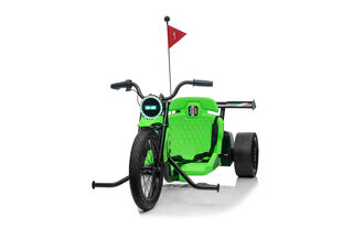 Одноместный детский электромобиль Drift Bike 21, зеленый цена и информация | Электромобили для детей | kaup24.ee