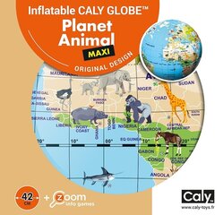 Täispuhutav gloobus-pall Caly, Maailma loomad, 42 cm hind ja info | Mänguasjad (vesi, rand ja liiv) | kaup24.ee