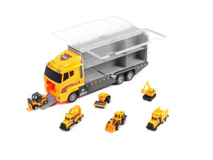 Transporter veoauto, TIR, metallist autodega, kollane hind ja info | Poiste mänguasjad | kaup24.ee