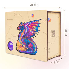 Пазл деревянный фигурный ТМ Варвикас PW022e Крылатый дракон  300 деталей, размер XL цена и информация | Пазлы | kaup24.ee
