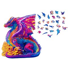Пазл деревянный фигурный ТМ Варвикас PW022e, крылатый дракон 300 деталей, размер XL цена и информация | Пазлы | kaup24.ee