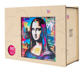 Puidust pusle TM Varvikas PW027e Mona Lisa, 500-osaline, suurus XXL hind ja info | Pusled | kaup24.ee