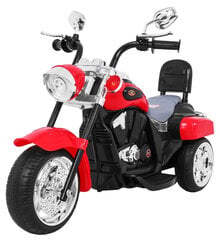 Elektriline mootorratas lastele NightBike Chopper, punane hind ja info | Laste elektriautod | kaup24.ee