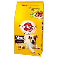 Pedigree Vital Protection väikestele täiskasvanud koertele kana ja köögiviljadega, 2 kg hind ja info | Kuivtoit koertele | kaup24.ee