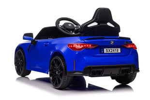 Ühekohaline elektriauto lastele BMW M4 Lean Cars, Blue hind ja info | Laste elektriautod | kaup24.ee