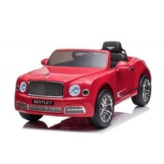 Ühekohaline elektriauto Bentley Mulsanne Lean Car, punane hind ja info | Laste elektriautod | kaup24.ee