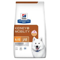 Hill's PD K/D Kidney + Mobility täiskasvanud koertele, 4 kg hind ja info | Kuivtoit koertele | kaup24.ee