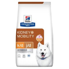 Hill's PD K/D Kidney + Mobility täiskasvanud koertele, 4 kg цена и информация |  Сухой корм для собак | kaup24.ee