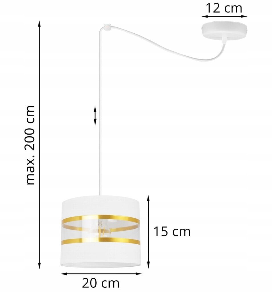 LightHome ripplamp Spider Elegance Gold hind ja info | Rippvalgustid | kaup24.ee