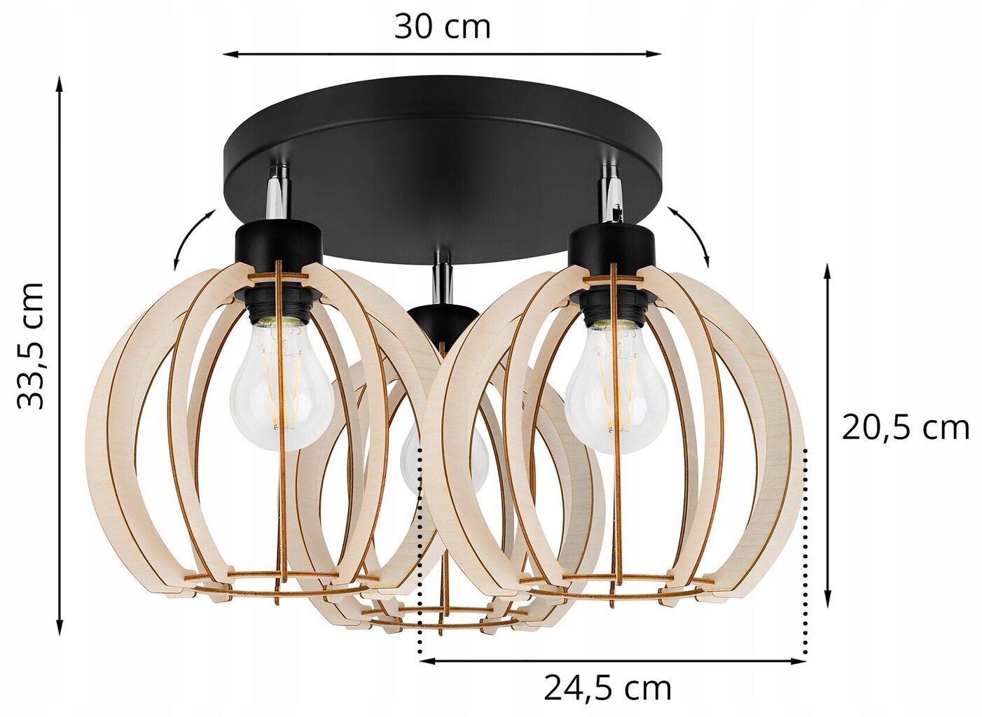 LightHome rippvalgusti Timber цена и информация | Rippvalgustid | kaup24.ee