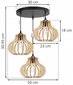 LightHome rippvalgusti Timber hind ja info | Rippvalgustid | kaup24.ee