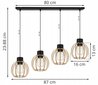 LightHome ripplamp Timber hind ja info | Rippvalgustid | kaup24.ee