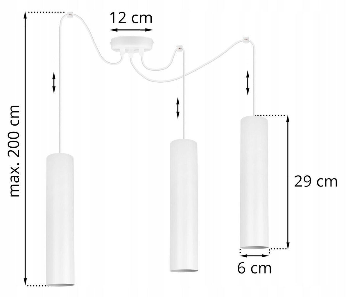 LightHome ripplamp SpiderTuba цена и информация | Rippvalgustid | kaup24.ee