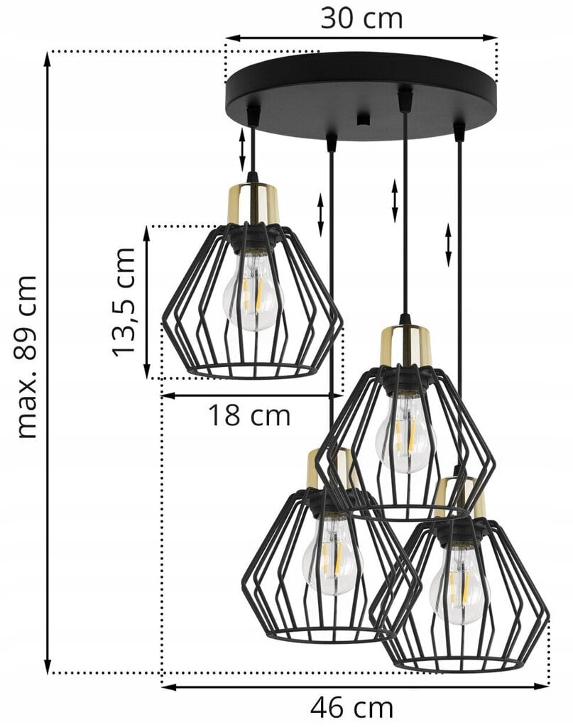 LightHome rippvalgusti Nuvola цена и информация | Rippvalgustid | kaup24.ee