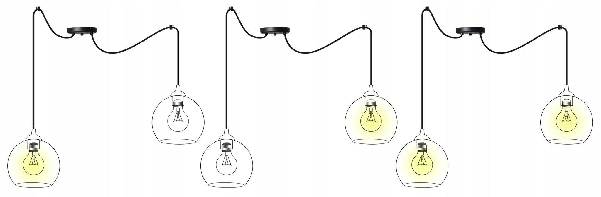 LightHome ripplamp SpiderNuvola hind ja info | Rippvalgustid | kaup24.ee