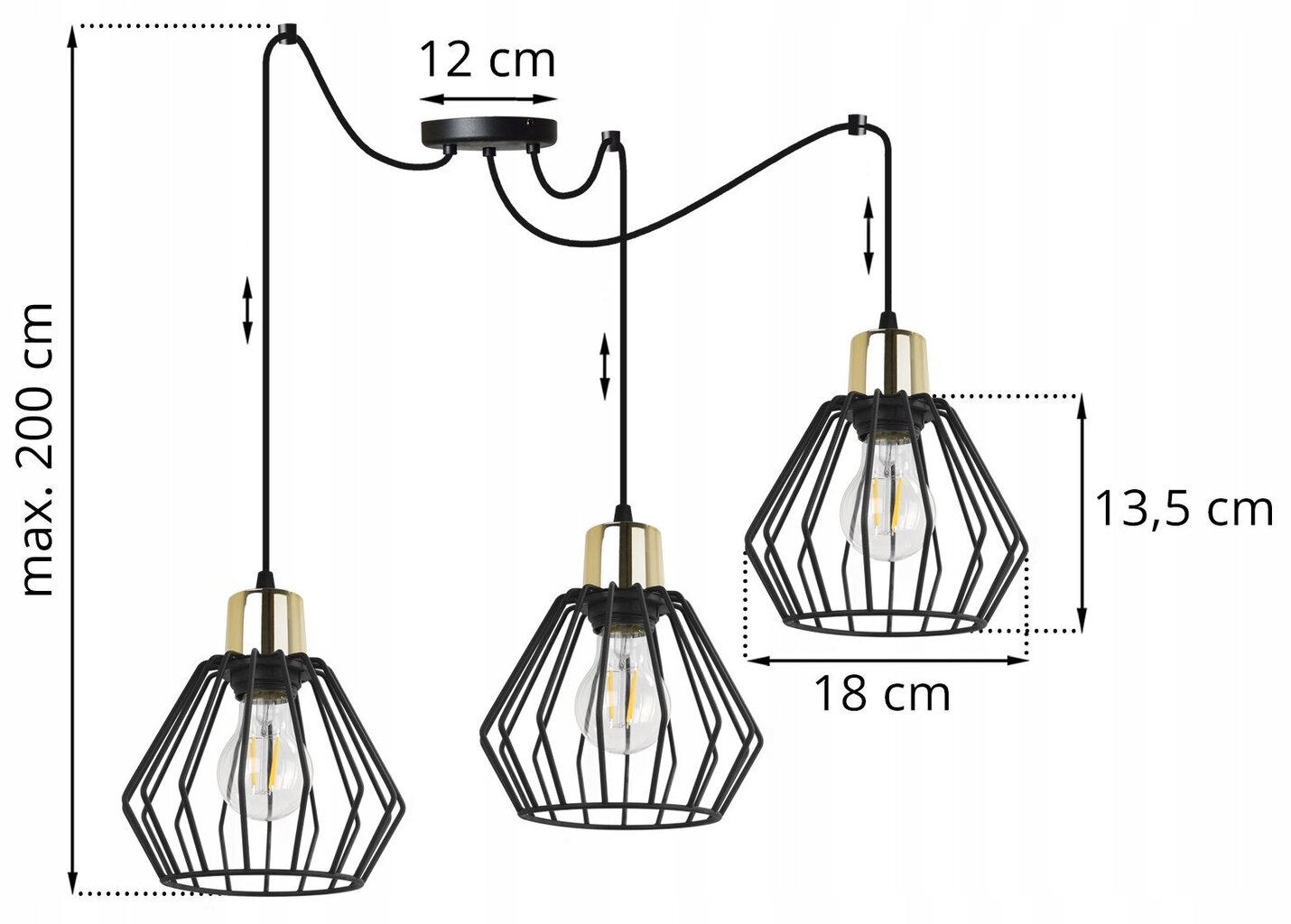 LightHome ripplamp SpiderNuvola цена и информация | Rippvalgustid | kaup24.ee