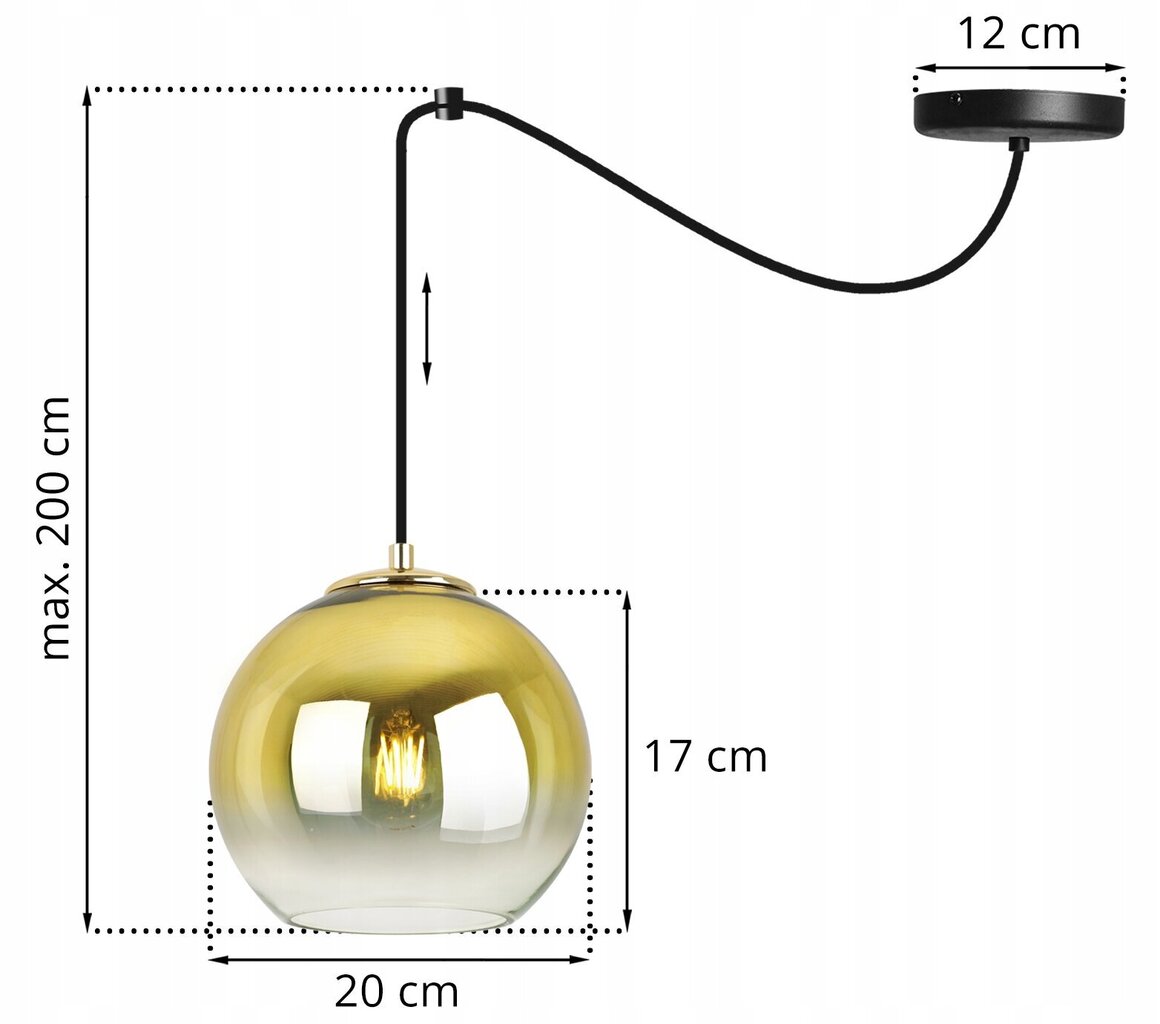 LightHome rippvalgusti SpiderBergenGold hind ja info | Rippvalgustid | kaup24.ee