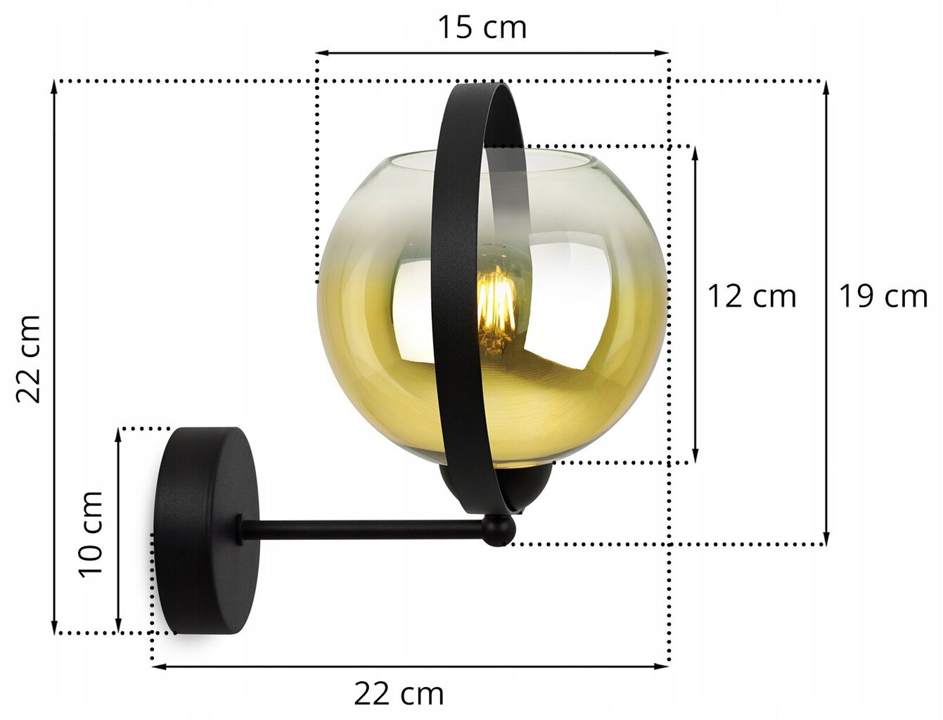 LightHome seinavalgusti BergenGold hind ja info | Seinavalgustid | kaup24.ee