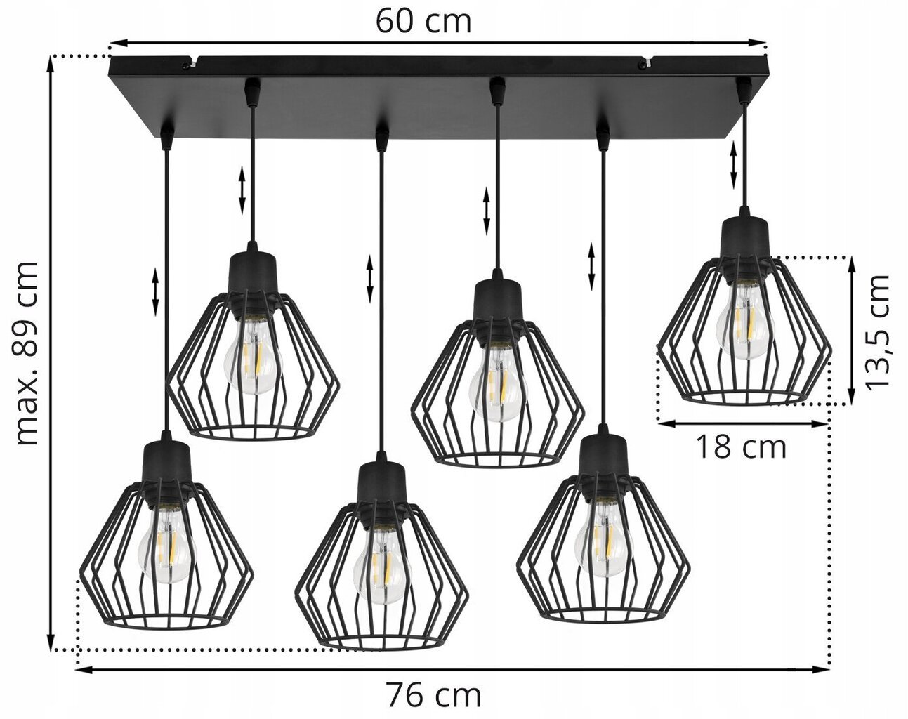 LightHome rippvalgusti Nuvola цена и информация | Rippvalgustid | kaup24.ee