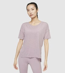 Nike Yoga женская футболка для йоги с короткими рукавами, фиолетовая, CJ9326-501 цена и информация | Спортивная одежда для женщин | kaup24.ee