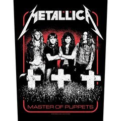 Большой патч METALLICA: MASTER OF PUPPETS BAND цена и информация | Принадлежности для шитья | kaup24.ee