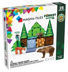 Магнитный конструктор Magna-Tiles Лесные животные, 25 д. цена и информация | Конструкторы и кубики | kaup24.ee