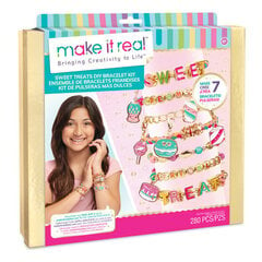 MAKE IT REAL DYI комлпект для создания браслетов "Сладости" цена и информация | Игрушки для девочек | kaup24.ee