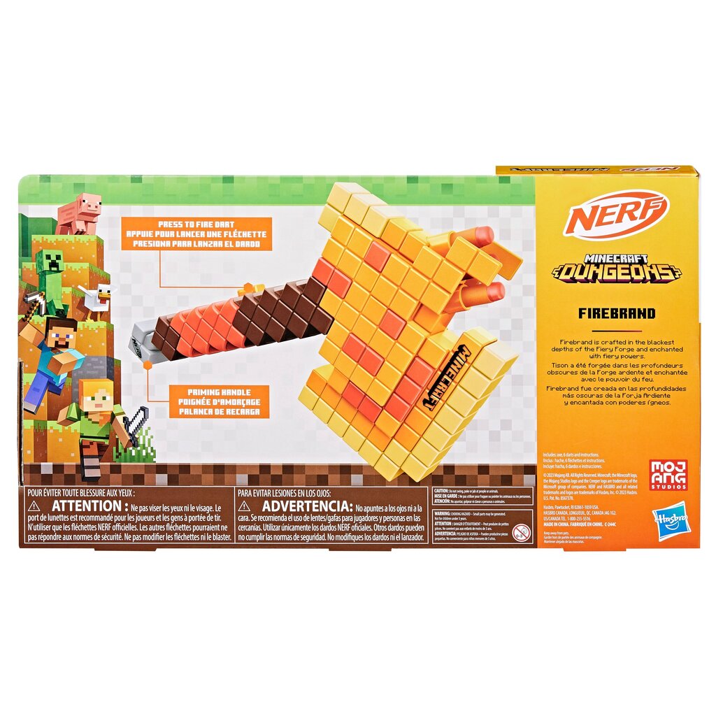 Püss Nerf Minecraft Firebrand hind ja info | Poiste mänguasjad | kaup24.ee