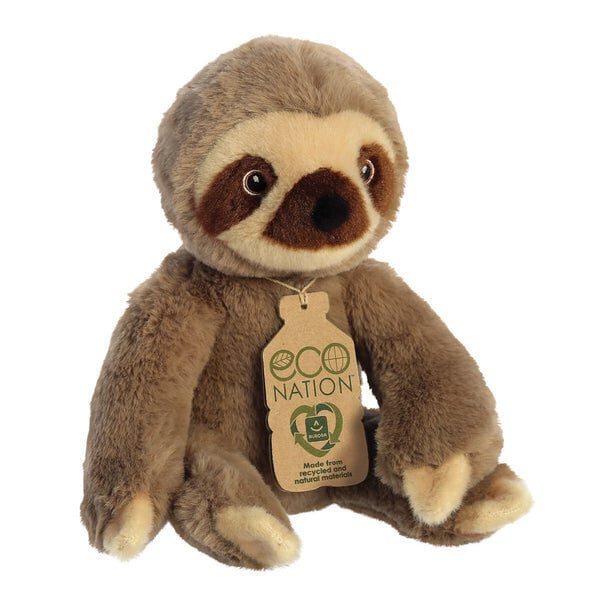 Pehme mänguasi Aurora Eco Nation Plush Sloth, 24 cm hind ja info | Pehmed mänguasjad | kaup24.ee