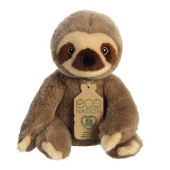 Pehme mänguasi Aurora Eco Nation Plush Sloth, 24 cm hind ja info | Pehmed mänguasjad | kaup24.ee