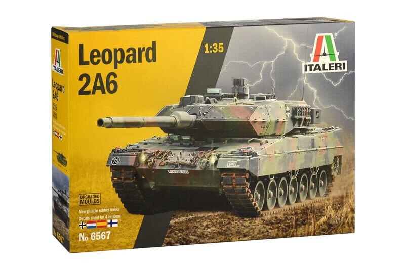 Italeri IT6567 - LEOPARD 2A6, 1/35 цена и информация | Liimitavad mudelid | kaup24.ee