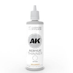 AK Interactive AK11500 – akrüülvedeldi – 3. põlvkond, 100 ml hind ja info | Kunstitarbed, voolimise tarvikud | kaup24.ee