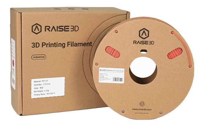 3D filament Raise3D PET GF 1.75mm 1kg Red hind ja info | Nutiseadmed ja aksessuaarid | kaup24.ee