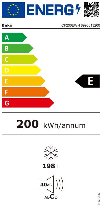 Beko CF200EWN цена и информация | Sügavkülmikud ja külmakirstud | kaup24.ee