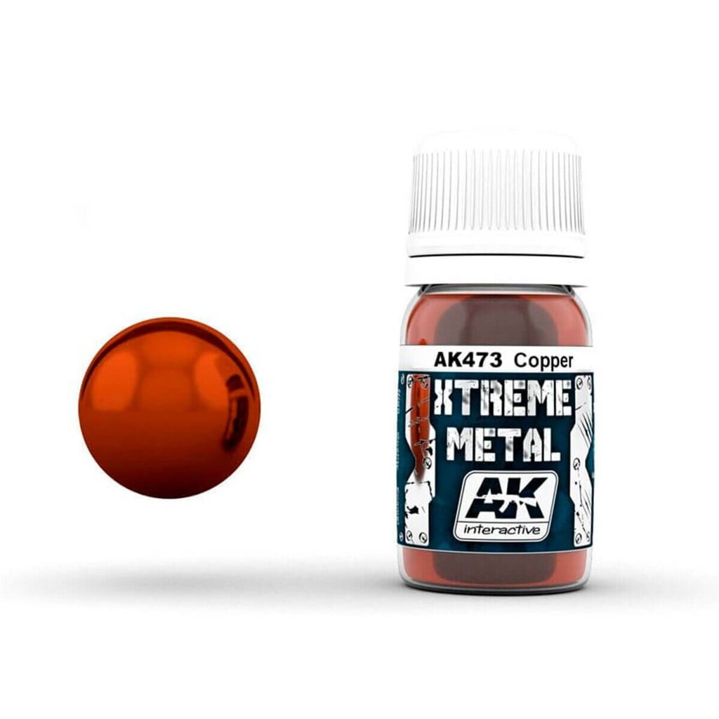 AK Interactive AK473 - Xterme Metal Vask, metallik, 30ml hind ja info | Kunstitarbed, voolimise tarvikud | kaup24.ee